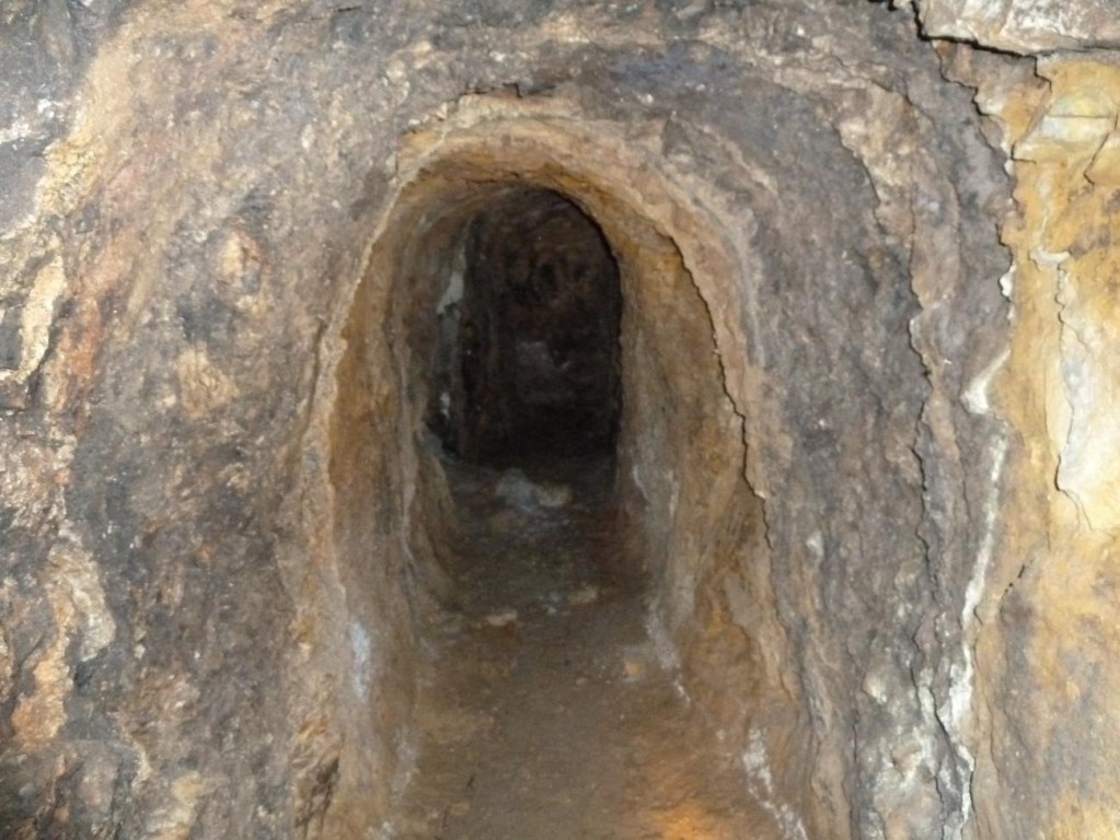  Foto de la parte final de la mina. Foto A. Álvalrez
