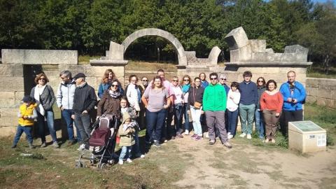 Éxito de la visita guiada al Yacimiento Arqueológico Aquis Querquennis de Bande (Ourense), organizada por Aquae